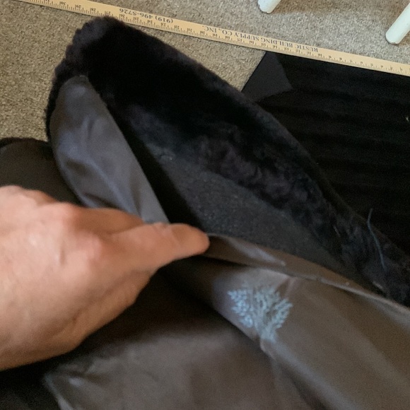 Mouton coat, three-quarter sleeve vintage luxury, one size custom classic - Picture 13 of 14